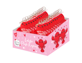 Wholesale Valentines Lobster Plush Keyring 14cm CDU
