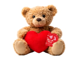 Wholesale Valentines Bear With Heart Plush 15cm