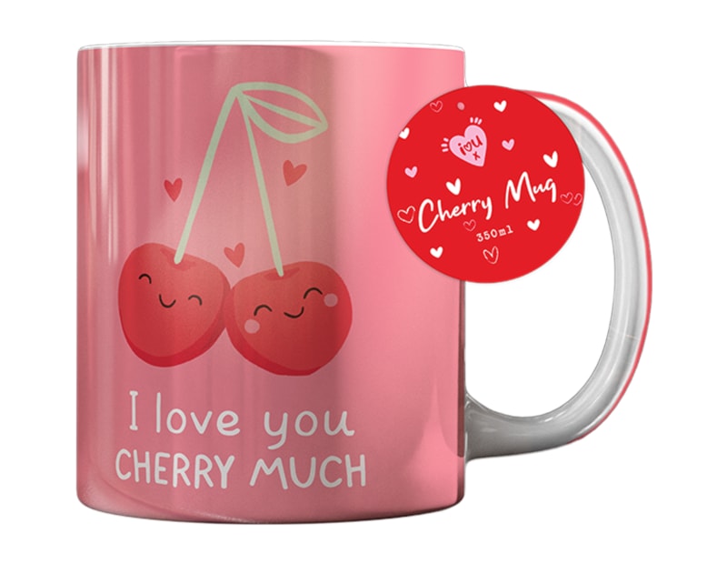 Wholesale Valentines Cherry Mug 350ml Wholesale Valentines Cherry Mug 350ml