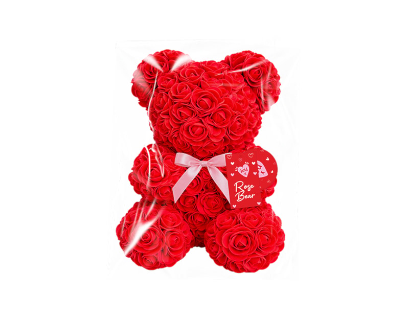 Wholesale Valentine Foam Rose Bear Wholesale Valentine Foam Rose Bear