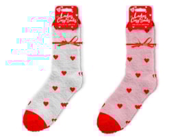 Wholesale Valentine's Ladies Cosy socks