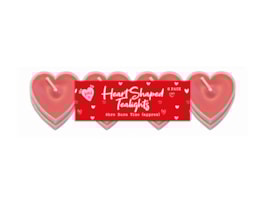 Wholesale Heart shaped tealights 8pk Wholesale Heart shaped tealights 8pk
