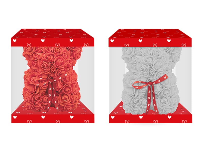 Wholesale Valentine Foam Rose Bear Wholesale Valentine Foam Rose Bear