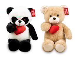 Wholesale Valentines Plush Bear With Heart 49cm Wholesale Valentines Plush Bear With Heart 49cm