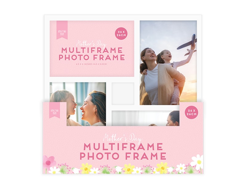 Wholesale White Multi-Aperture Frame 26cm x 26cm CDU Wholesale White Multi-Aperture Frame 26cm x 26cm CDU