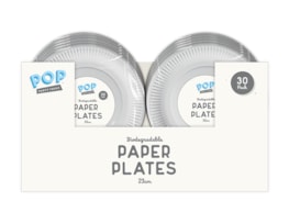 Wholesale white paper plates 23cm 30 pk Wholesale white paper plates 23cm 30 pk
