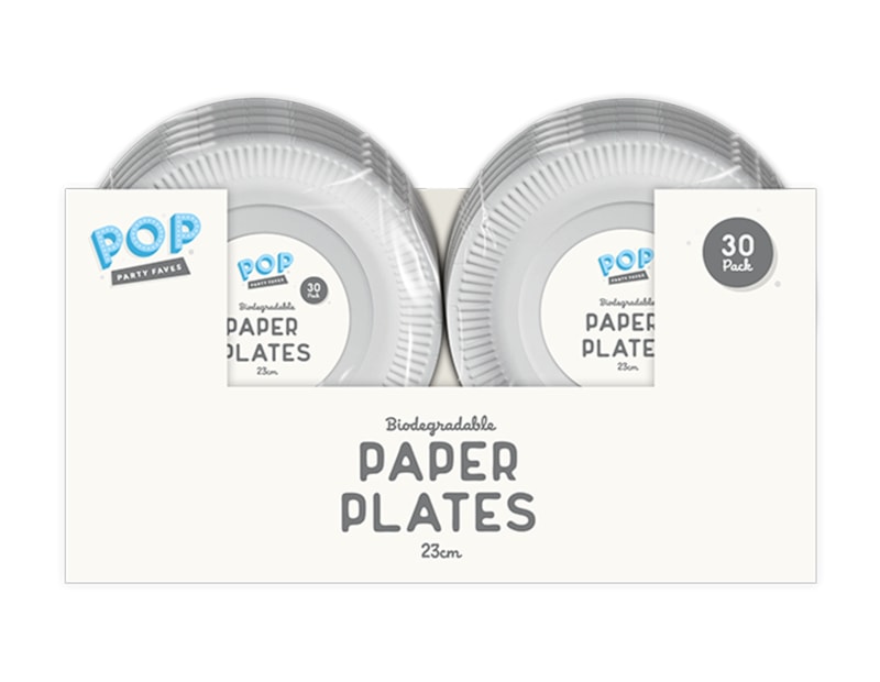 Wholesale white paper plates 23cm 30 pk Wholesale white paper plates 23cm 30 pk