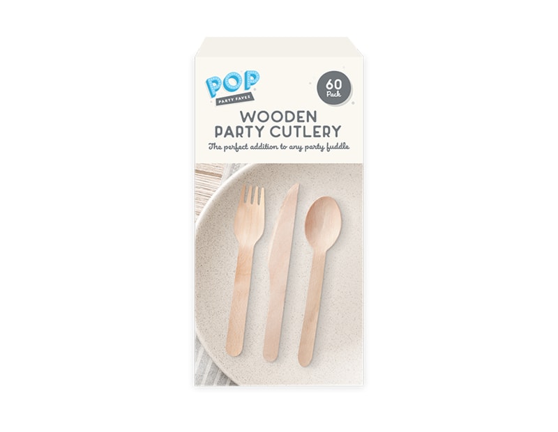 Wholesale Wooden Cutlery 60pk Wholesale Wooden Cutlery 60pk