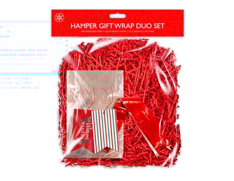 Wholesale Hamper Gift Wrap Duo Set Wholesale Hamper Gift Wrap Duo Set