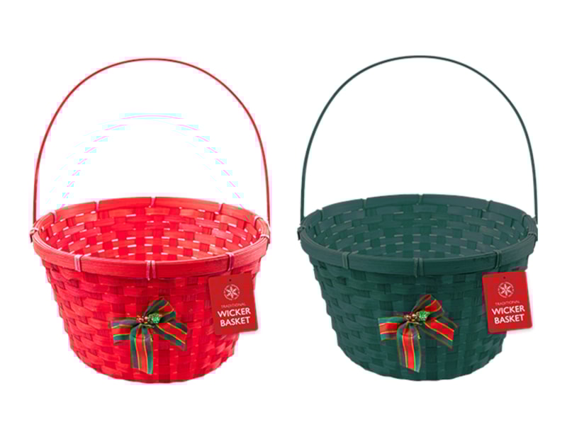 Wholesale Wicker Basket with Handle & Bell 30cm Wholesale Wicker Basket with Handle & Bell 30cm