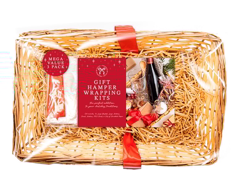 Wholesale 3 Large Hamper Wrapping Kits 47cm x 29cm Wholesale 3 Large Hamper Wrapping Kits 47cm x 29cm