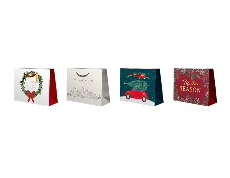 Wholesale Christmas Traditional Luxury Large Gift Bag Wholesale Christmas Traditional Luxury Large Gift Bag