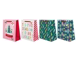 Wholesale Christmas Cute Luxury Medium Gift bag | Bulk Buy Christmas Gift bags.