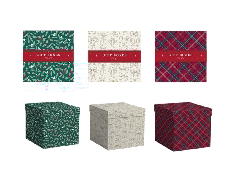 Wholesale Printed Gift Box Set 3pk Wholesale Printed Gift Box Set 3pk