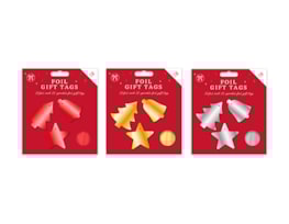 Wholesale Christmas Foil Gift Tags 36pk Wholesale Christmas Foil Gift Tags 36pk