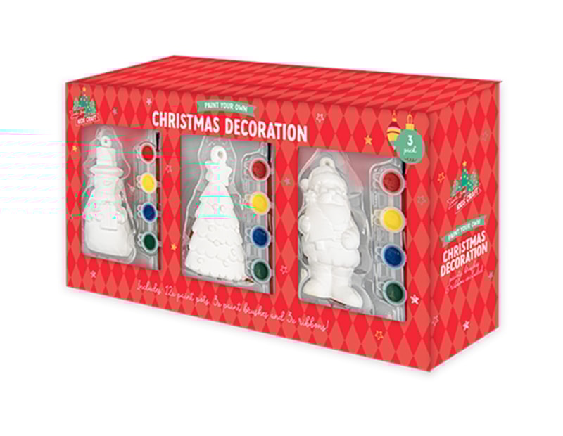 Wholesale Paint Your Own Plaster Character Decorations 3pk Wholesale Paint Your Own Plaster Character Decorations 3pk