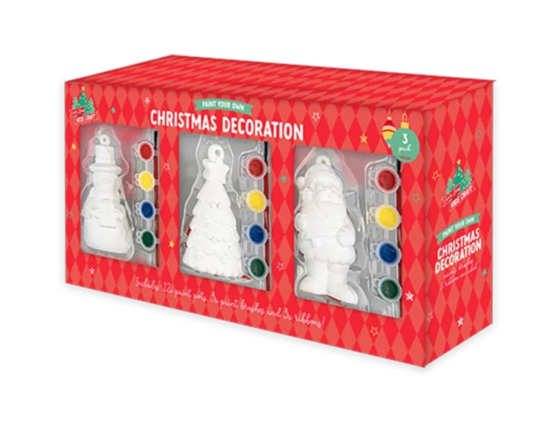 Wholesale Paint Your Own Plaster Character Decorations 3pk Wholesale Paint Your Own Plaster Character Decorations 3pk