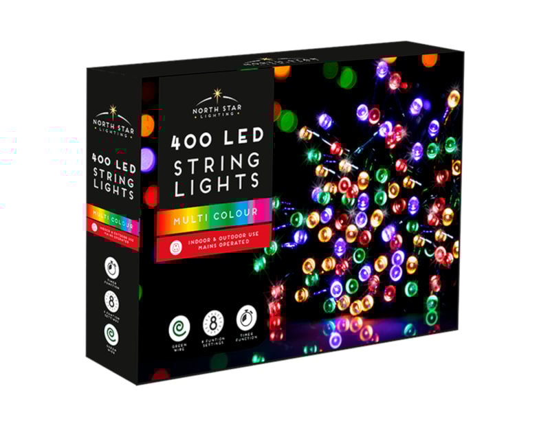 Wholesale 400 LED Mains Operated Christmas Lights | Bulk Buy Christmas Lights