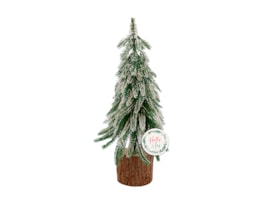 Wholesale Frosted Tree On Wooden Base 30cm Wholesale Frosted Tree On Wooden Base 30cm