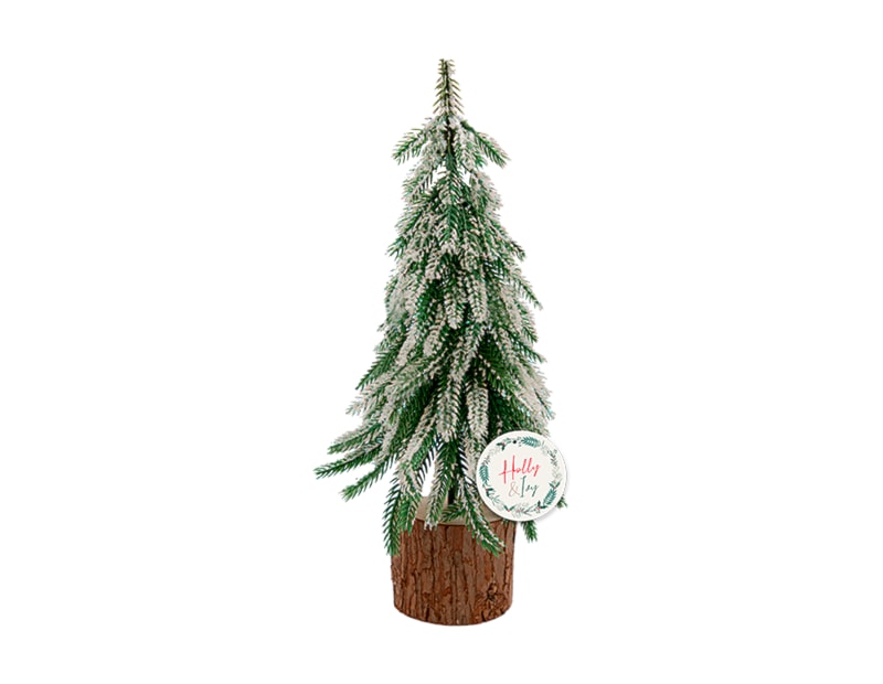 Wholesale Frosted Tree On Wooden Base 30cm Wholesale Frosted Tree On Wooden Base 30cm