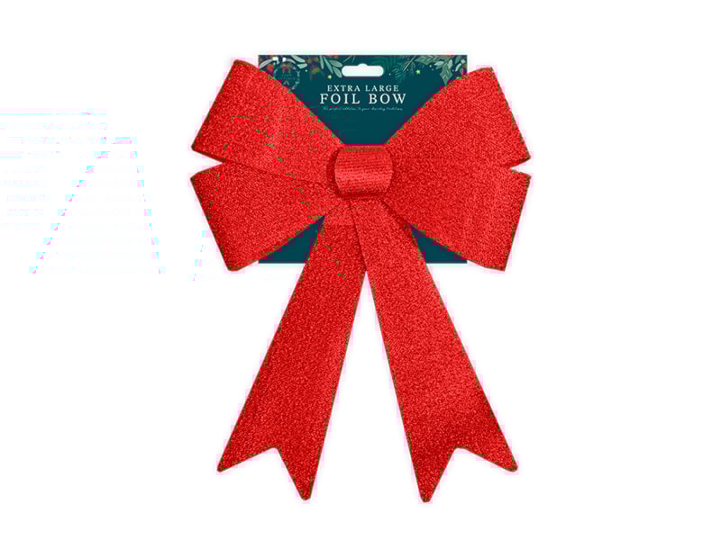 Wholesale Red Extra Large Foil Bow 57cm x 48cm x 9cm Wholesale Red Extra Large Foil Bow 57cm x 48cm x 9cm