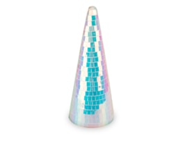 Wholesale Iridescent Disco Tree Cone Ornament 26cm Wholesale Iridescent Disco Tree Cone Ornament 26cm