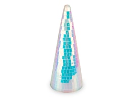 Wholesale Iridescent Disco Tree Cone Ornament 26cm Wholesale Iridescent Disco Tree Cone Ornament 26cm