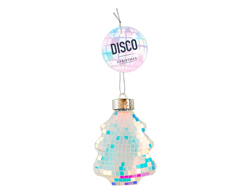 Wholesale Hanging Iridescent Disco Tree 11.5cm Wholesale Hanging Iridescent Disco Tree 11.5cm