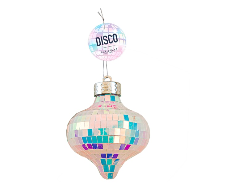 Wholesale Hanging Iridescent Disco Bauble 10cm Wholesale Hanging Iridescent Disco Bauble 10cm