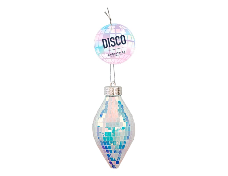 Wholesale Hanging Iridescent Disco Bauble 13cm
