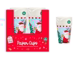 Wholesale Christmas Kids Printed Paper Cups 270ml 10pk CDU Wholesale Christmas Kids Printed Paper Cups 270ml 10pk CDU