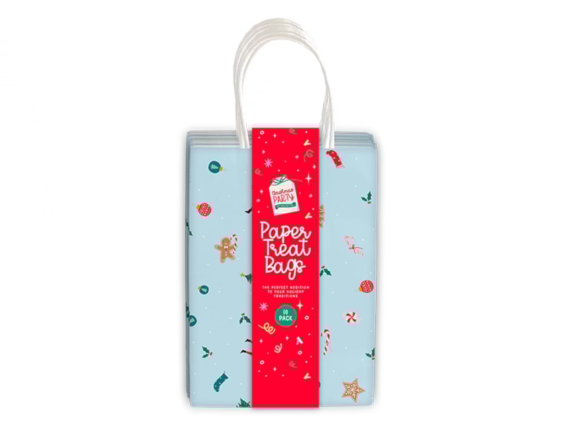 Wholesale Christmas Kids Printed Paper Treat Bags 10pk Wholesale Christmas Kids Printed Paper Treat Bags 10pk