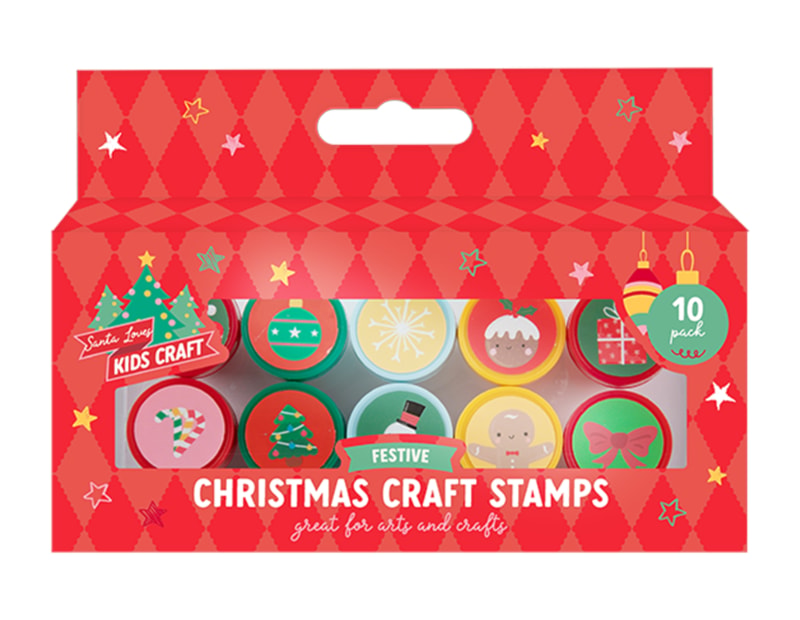 Wholesale Christmas Craft Stamps 10pk Wholesale Christmas Craft Stamps 10pk