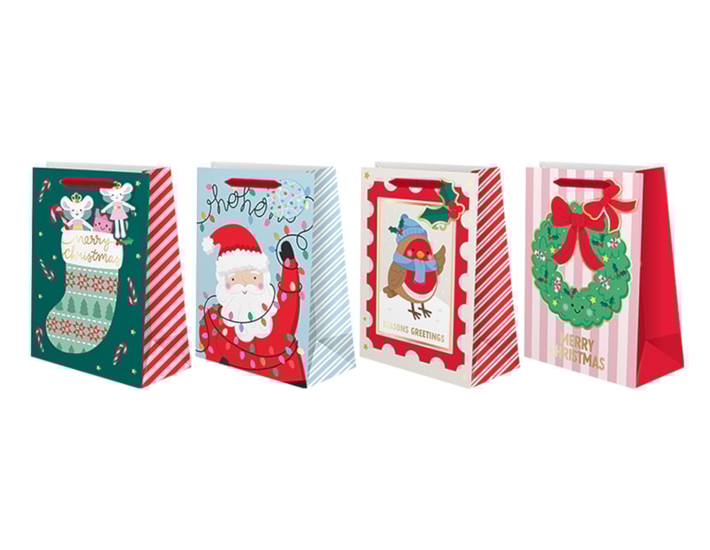 Wholesale Extra Large Christmas Gift Bag - Assortment 3 Wholesale Extra Large Christmas Gift Bag - Assortment 3
