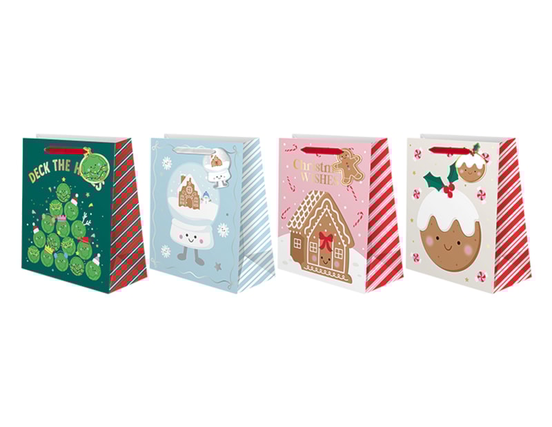 Wholesale Medium Christmas Gift Bag - Assortment 3 Wholesale Medium Christmas Gift Bag - Assortment 3