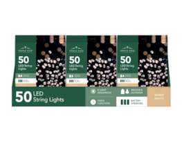 Wholesale 50 Battery Operated Warm White String Lights 5.9m CDU