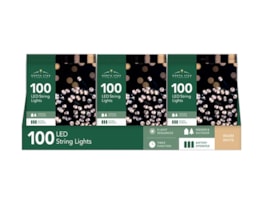 Wholesale 100 Battery Operated Warm White String Lights 10.9m CDU