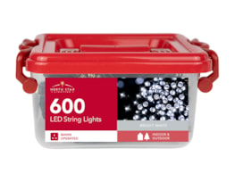 Wholesale 600 LED Mains Operated Bright White String Lights with Storage Box