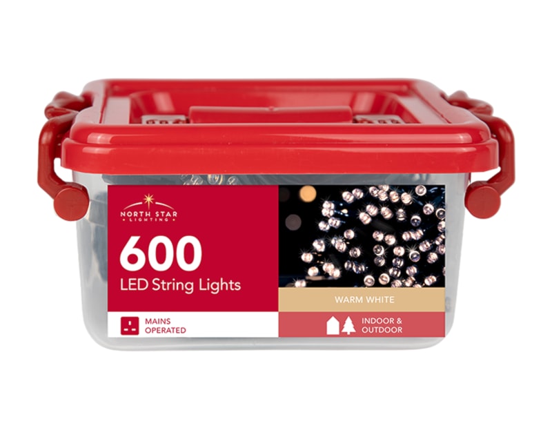 Wholesale 600 LED Mains Operated Warm White String Lights with Storage Box Wholesale 600 LED Mains Operated Warm White String Lights with Storage Box