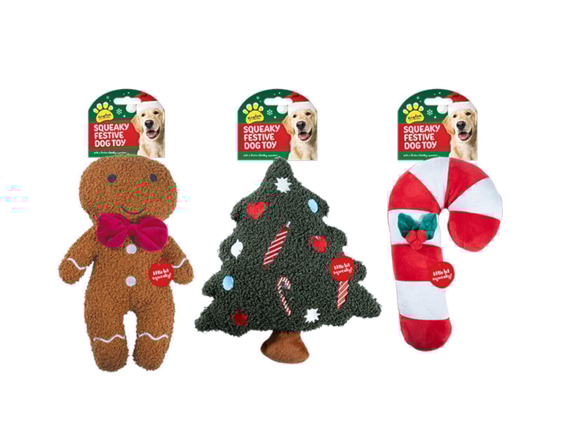 Wholesale Christmas Plush Squeaky Dog Toy Wholesale Christmas Plush Squeaky Dog Toy