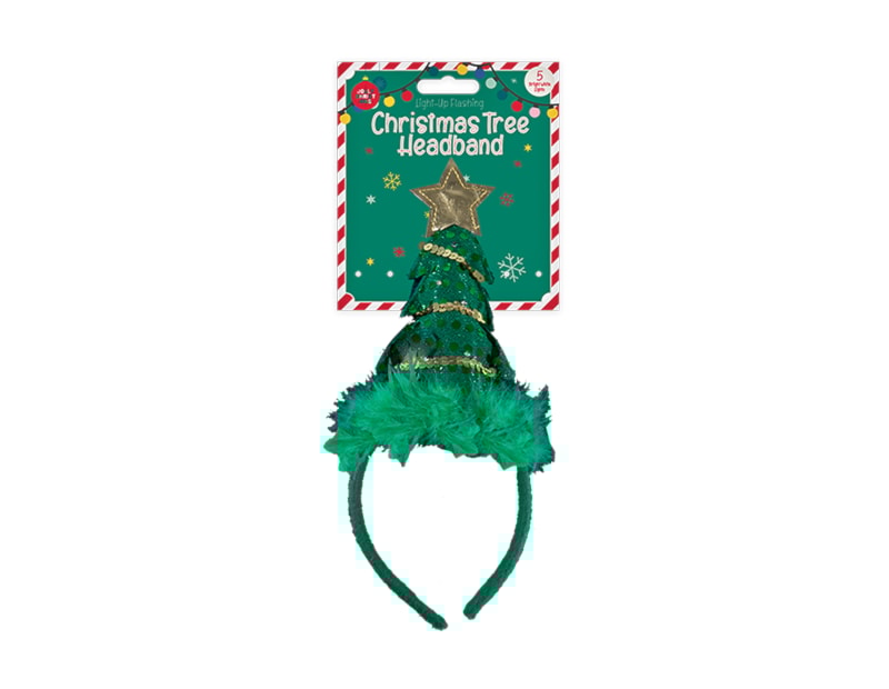 Light-Up Christmas Tree Headband Light-Up Christmas Tree Headband
