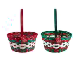 Wholesale Round Wicker Basket with Handle 22cm Wholesale Round Wicker Basket with Handle 22cm
