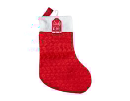 Wholesale Velvet Fur Trimmed Stocking
