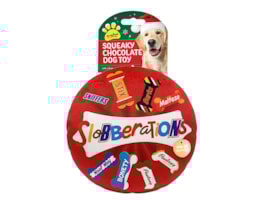 Wholesale Christmas Chocolate Box Squeaky Dog Toy