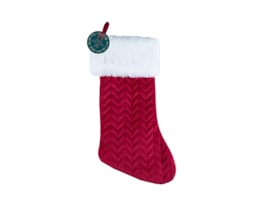 Wholesale Chevron Fur Trimmed Stocking