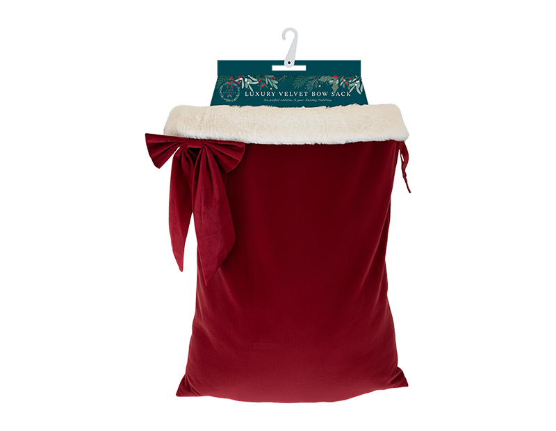 Luxury Velvet Bow Sack