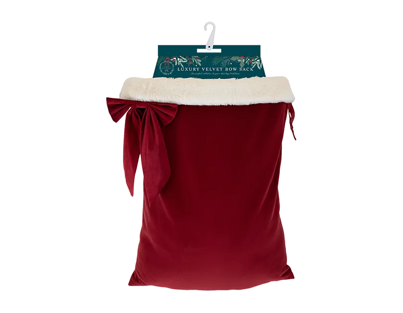Luxury Velvet Bow Sack