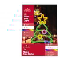 Wholesale LED Christmas Tree Neon Light 24cm CDU