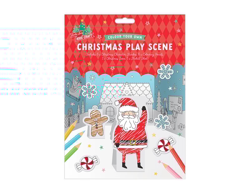 Wholesale Christmas Colour Your Own Play Scene Wholesale Christmas Colour Your Own Play Scene