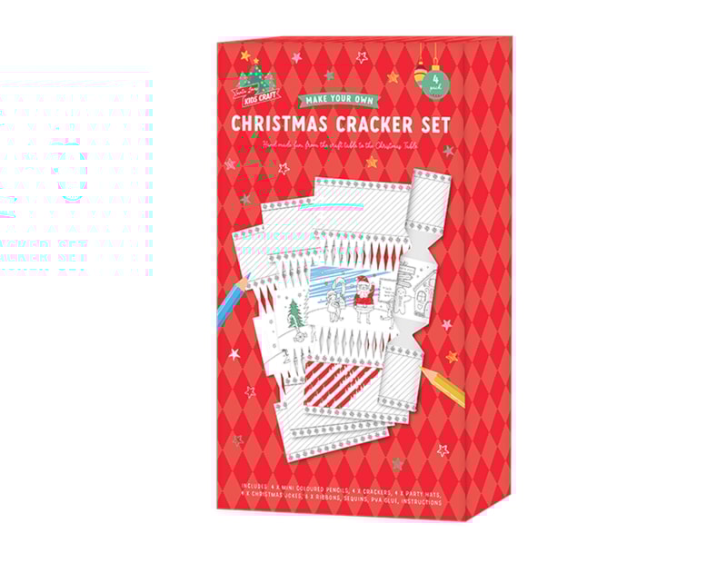 Wholesale Make Your Own Christmas Crackers 4pk Wholesale Make Your Own Christmas Crackers 4pk